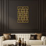 Wallity Echo Forms Juego de 2 Accesorios de Pared de Metal - Dorado